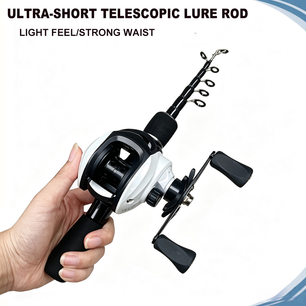 Fishing Rod Combo - 1,5/1,8 m SuperLight 65g Teleskop-Angelrute mit